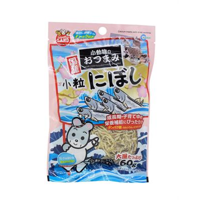 Marukan มารุคัง ปลาซาร์ดีนอบแห้ง อาหารว่างเสริมโปรตีน โอเมก้า3 จากญี่ปุ่น สำหรับหนู ชูการ์ เม่น เฟอเรท (60g) (ML-88)