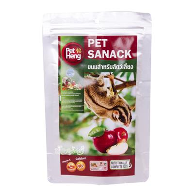 PETHENG Snack Natural ขนมสำหรับกระต่าย ชูการ์ไกลเดอร์ แฮมเตอร์และหนูเจอร์บิว (รส แอปเปิ้ล) (88g.)