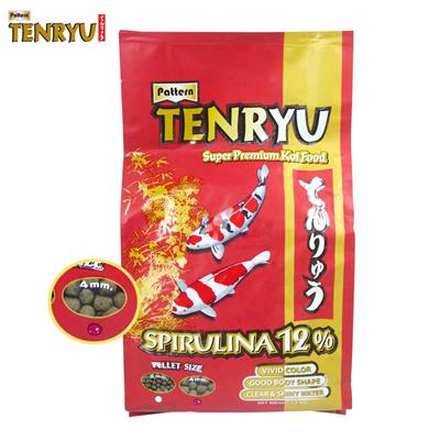 Tenryu เทนริว อาหารปลาคาร์ปพรีเมียม สูตรเร่งสีพิเศษ Spirulina 12% (เม็ดใหญ่) (4 mm) (1.5 kg)