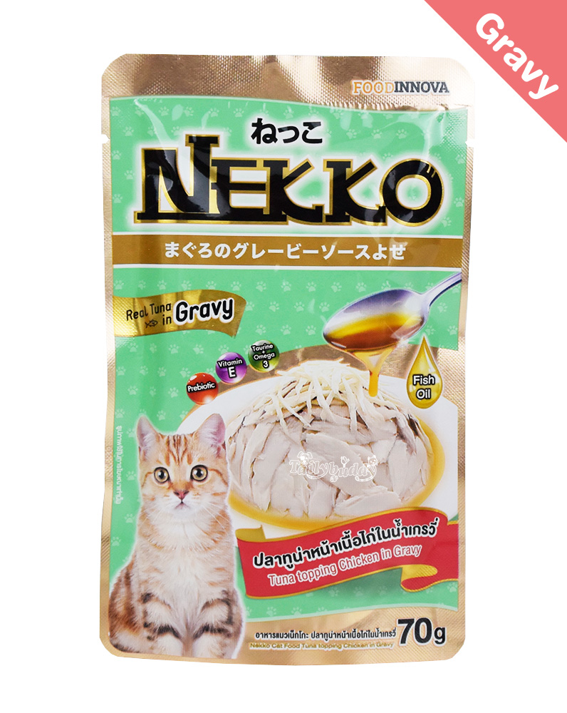 Nekko Cat food Tuna topping Chicken in