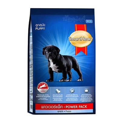 สมาร์ทฮาร์ท Power Pack Puppy อาหารลูกสุนัข เน้นโปรตีน ไขมันสูง สร้างกล้ามเนื้อ (10kg, 20kg)