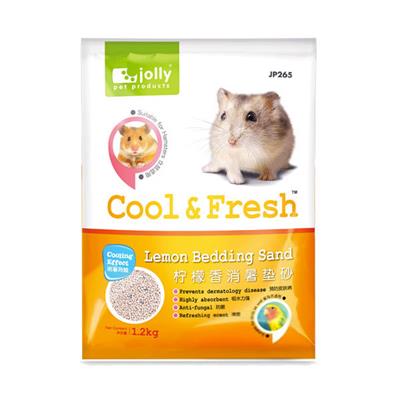 Jolly Cool&Fresh Bedding Sand, Make cage stay clean at all time (Lemon) (1.2kg) (JP265)