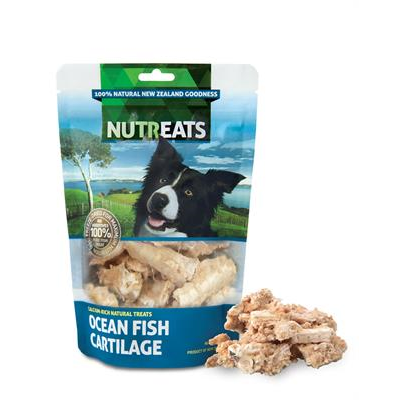 NUTREATS OCEAN FISH CARTILAGE นูทรีทส์ กระดูกอ่อนปลาทะเล ขนมสุนัขพรีเมี่ยมเพื่อสุขภาพ บำรุงกระดูกและข้อ (50g)
