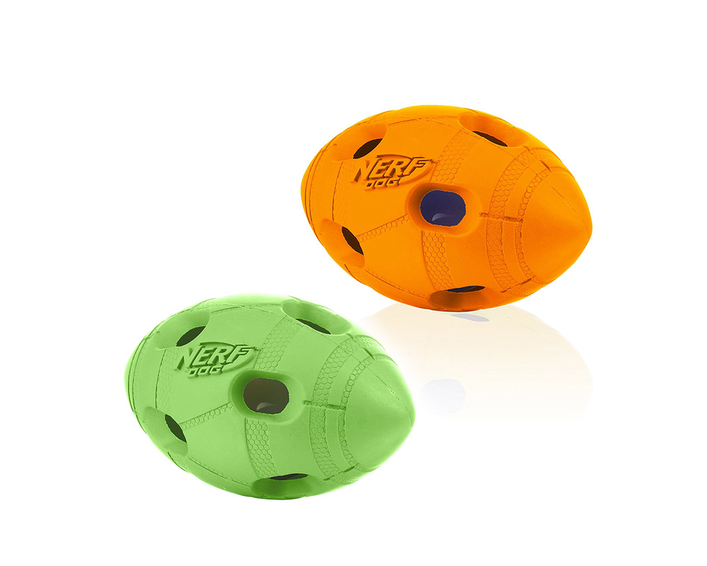 Nerf Dog Light UP / Small (ทรงลูกรับบี้) (2264)