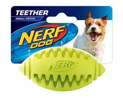 Nerf Dog Teether Football / Small ของเล่นลูกสุนัข ช่วยขัดฟัน (สีเขียว) (5016)
