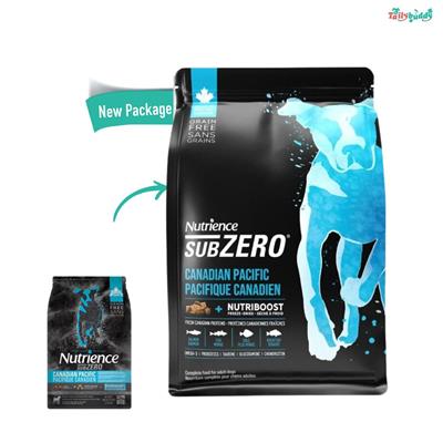 Nutrience SUBZERO Canadian Pacific Dog อาหารสุนัขแบบเม็ดผสมฟรีซดราย สูตรเนื้อปลา บำรุงขน บำรุงข้อ นูเทรียซ์ ซับซีโร่