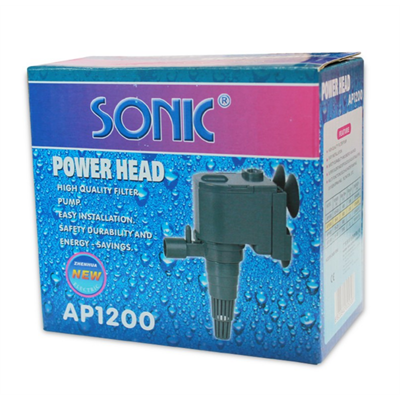 Sonic AP1200 ปั้มน้ำระบบกรอง ทำน้ำพุ ปลูกผัก สำหรับตู้ขนาดเล็ก ทำน้ำได้ 600 ลิตร/ชม.