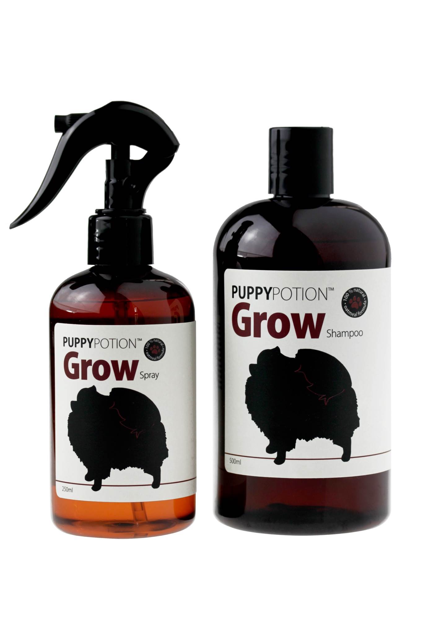 Set! Puppy Potion Grow Shampoo + Spray Condition for dogs, ginseng extract  reduce hair loss