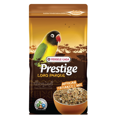 Prestige African Parakeet อาหารนกพารากีตแอฟริกัน ธัญพืชรวมสำหรับนกเลิฟเบิร์ด (1kg), Versele Laga