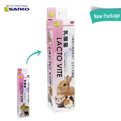 SANKO LACTO VITE แซนโกะ ไวด์ อาหารเสริม วิตามินและแลคโต ช่วยย่อย เสริมภูมิต้านทานโรค สำหรับสัตว์เล็ก (50g) (616)