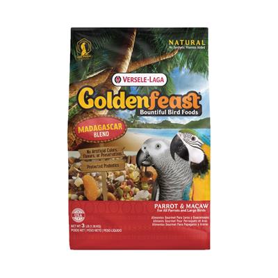 ใหม่! โกลเด้นเฟสท์ มาดากาสการ์ Goldenfeast Madagascar อาหารนก สูตรอร่อยรวมมิตร สำหรับนกแก้ว กลาง-ใหญ่ (1.36kg)