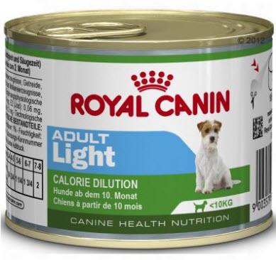 Royal canin ADULT LIGHT อาหารสุนัขโต พันธุ์เล็ก ชนิดเปียก (แบบกระป๋อง) สูตรควบคุมน้ำหนัก (195กรัม)