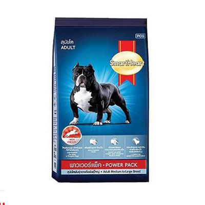 สมาร์ทฮาร์ท Power Pack  อาหารสุนัข เน้นโปรตีน ไขมันสูง สร้างกล้ามเนื้อ (10kg)