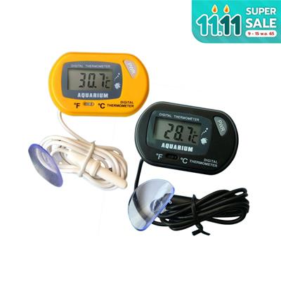 Digital Thermometer เครื่องวัดอุณหภูมิ ตู้ปลา เทอร์โมมิเตอร์แบบดิจิตอล แสดงผลเป็นตัวเลขบนจอ LCD