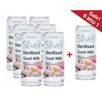 Sale! 6Free1! AG-SCIENCE Silver Sterilised Goat Milk Plus Colostrum for kitten (245ml)