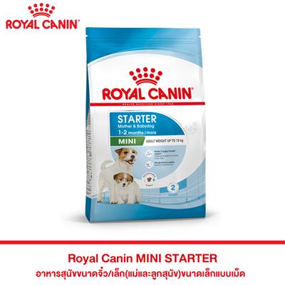 Royal Canin MINI STARTER อาหารสุนัขขนาดจิ๋ว/เล็ก(แม่และลูกสุนัข)ขนาดเล็กแบบเม็ด(1kg,3kg,8.5kg,16kg)