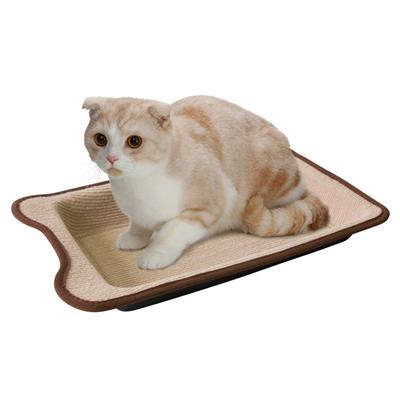 Marukan Cat Brown Scratching Tray มารุคัง ถาดนอนสี่เหลี่ยมสำหรับแมว (สีน้ำตาลอ่อน) (CT-193)