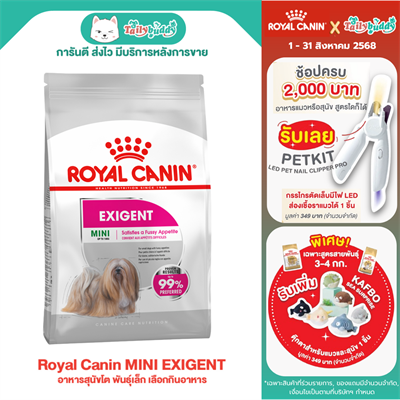 Royal Canin MINI EXIGENT อาหารสุนัขโต พันธุ์เล็ก เลือกกินอาหาร (แบบเม็ด)