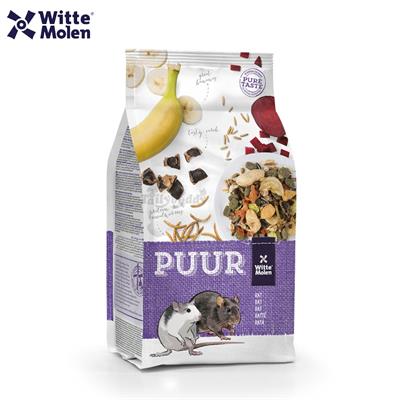 PUUR Rat อาหารหนูแรท หนูดัมโบ้ เม้าส์ อร่อยหลากหลาย ช่วยย่อย ช่วยลดกลิ่นมูล (800g)