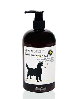 Doggy Potion Sweet Like Honey ครีมนวดมานูก้า ฮันนี่ สำหรับสุนัขผิวบอบางแพ้ง่าย ขนหอม นุ่ม (500ml, 2,000ml))