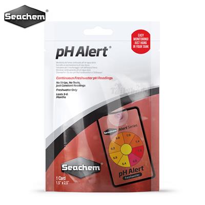 Seachem pH Alert แถบเตือนวัดค่าพีเอช แบบติดในตู้ปลาน้ำจืด ใช้ง่าย สะดวกแค่อ่านค่า