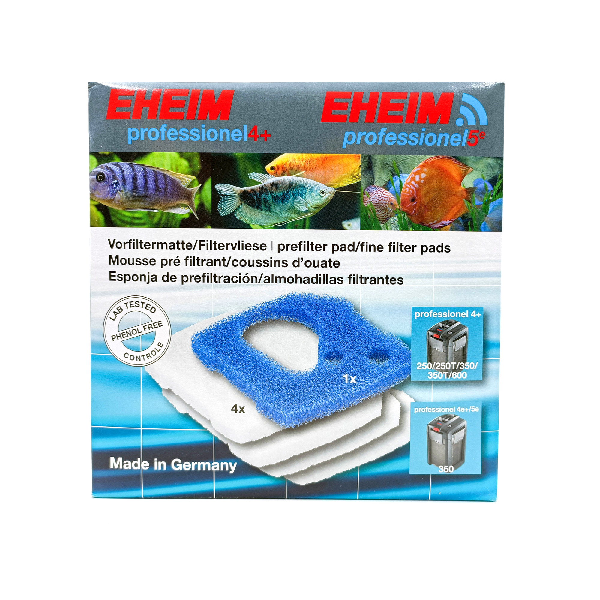 EHEIM professionel 4+ filter pad ชุดแผ่นกรอง ใยหยาบ ใยละเอียด สำหรับเครื่องกรองนอก EHEIM Professionel รุ่น 4 และ 5