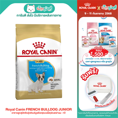 Royal Canin  FRENCH BULLDOG JUNIOR อาหารลูกสุนัขพันธุ์เฟรนซ์บูลด๊อก(แบบเม็ด)ช่วงหย่านม -1ปี (3kg, 10kg)