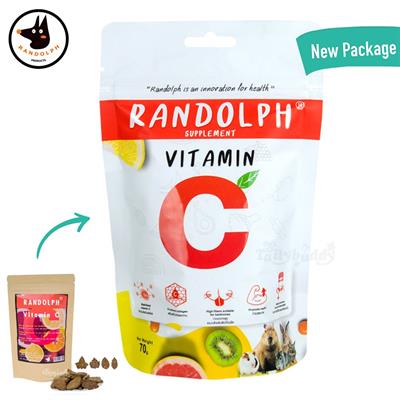 Randolph แรนดอล์ฟ วิตามินซี ขนมเชิงสุขภาพทางเลือก บำรุงร่างกาย เสริมวิตามินซี, Herbal TX Vitamin C (70g)
