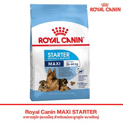 Royal Canin MAXI STARTER อาหารสุนัข (แบบเม็ด) สำหรับแม่และลูกสุนัข ขนาดใหญ่ (1kg , 4kg , 15kg)