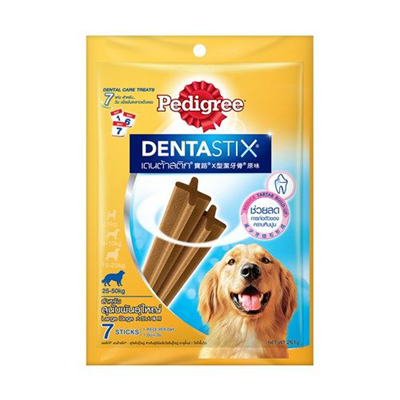 เพดดิกรี Pedigree Denta  Stick - ขนมขัดฟัน ลดการสะสมคราบหินปูน สำหรับสุนัขพันธุ์กลาง - ใหญ่ (261g)