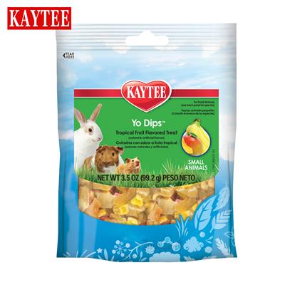 Kaytee Yo Dips Tropical Fruit ขนมโยเกิร์ตดิพ รสผลไม้รวม สำหรับสัตว์ฟันแทะทุกชนิด (99.2g)