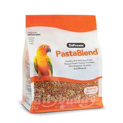 ซูพรีม Medium PastaBlend สูตรประจำวัน รูปทรงพาสต้า สีจากธรรมชาติ สำหรับนกค็อกคาเทล เลิฟเบิร์ด นกแก้วขนาดกลาง (M) (2lb/ 907g)