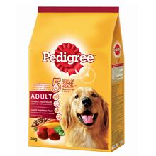 Pedigree - อาหารสุนัขแบบเม็ดสำหรับสุนัขโต รสตับและผัก (500g. , 1.5Kg. , 3Kg. , 10Kg. , 20Kg.)