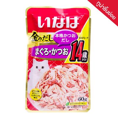 INABA Jelly อาหารเปียกสำหรับแมว รสทูน่าชิ้นย่อยในเยลลี่ (60g.) (IC-24)