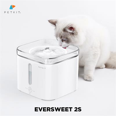 PETKIT EVERSWEET 2S น้ำพุแมวอัจฉริยะ ชนะเลิศรางวัลการออกแบบระดับโลก ทำงานเงียบ มีช่องมองระดับน้ำ (2L)