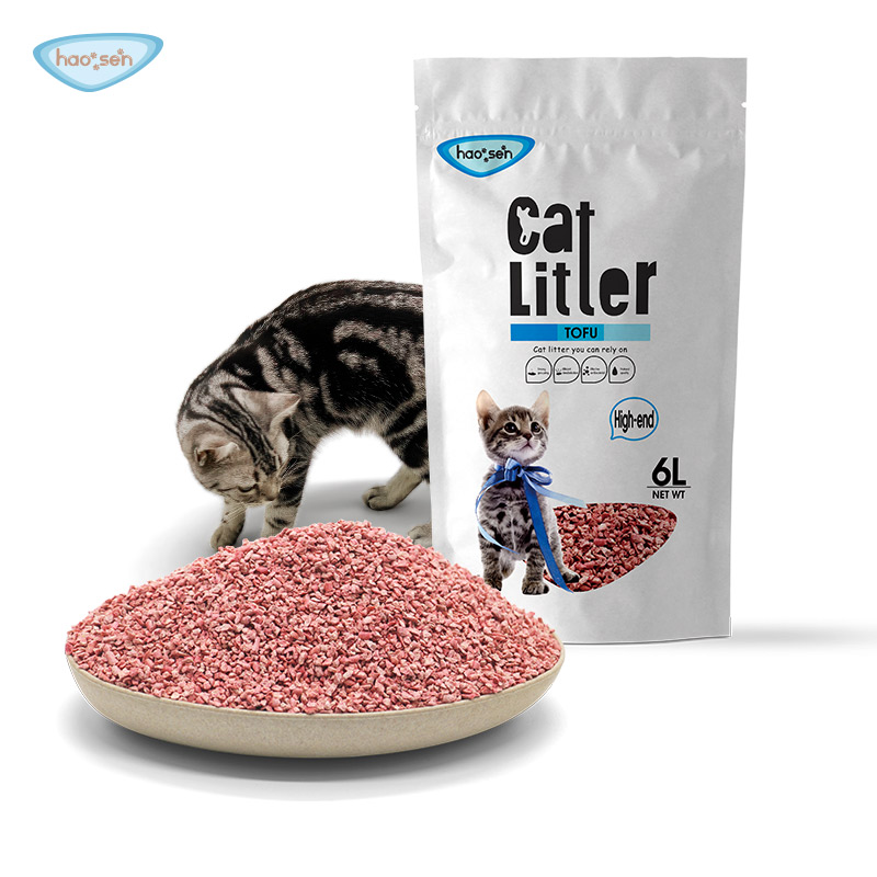 haosen cat litter ทรายแมวเต้าหู้ ผลิตจากธรรมชาติ 100 ใช้กับห้องน้ำ