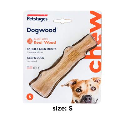 Petstages Dogwood - กิ่งไม้แทะเล่นของสุนัข ทำจากไม้จริง ช่วยขัดฟัน สำหรับสุนัขพันธุ์เล็ก-ใหญ่  (Size: S,M,L)