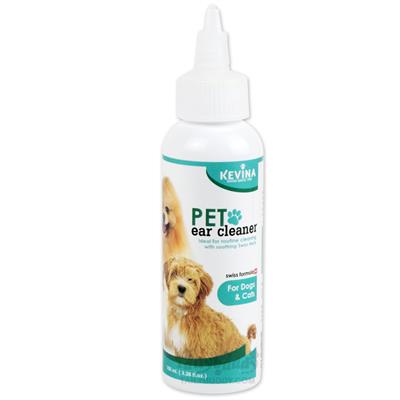 Kevina PET ear cleaner น้ำยาเช็ดหูสัตว์เลี้ยง สูตรสวิส ทำความสะอาดอย่างอ่อนโยน (100ml)