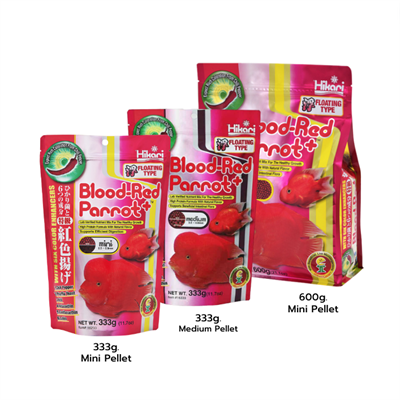 Hikari Blood-Red Parrot, A color enhancing daily diet for red parrot (Floating Type)