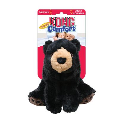 KONG Comfort Kiddos Bear - ตุ๊กตาลูกหมีดำ เป็นของเล่นสำหรับสุนัข มีเสียงร้องเวลากัด