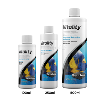 Seachem Vitality - วิตามินและกรดอะมิโนเสริม ใช้คลุกกับอาหารเม็ด เสริมภูมิ กระตุ้นความอยากอาหาร แก้ปัญหาปลากินเม็ดยาก