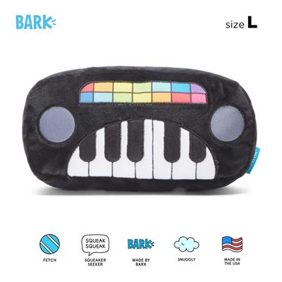 BARK Squeaky Wonder Keyboard - ตุ๊กตาทรงคีย์บอร์ด ของเล่นสุนัข นุ่มฟู ทนทาน มีเสียงร้องเวลากัด  (L - large)