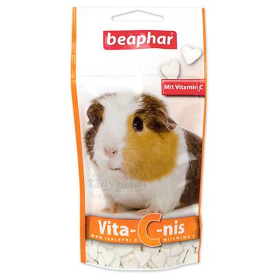 beaphar Vita-C-nis บีฟาร์ วิตามินซี ขนมหรืออาหารเสริมวิตามินซี รสส้ม สำหรับหนูแกสบี้ แบบเม็ด (50g)