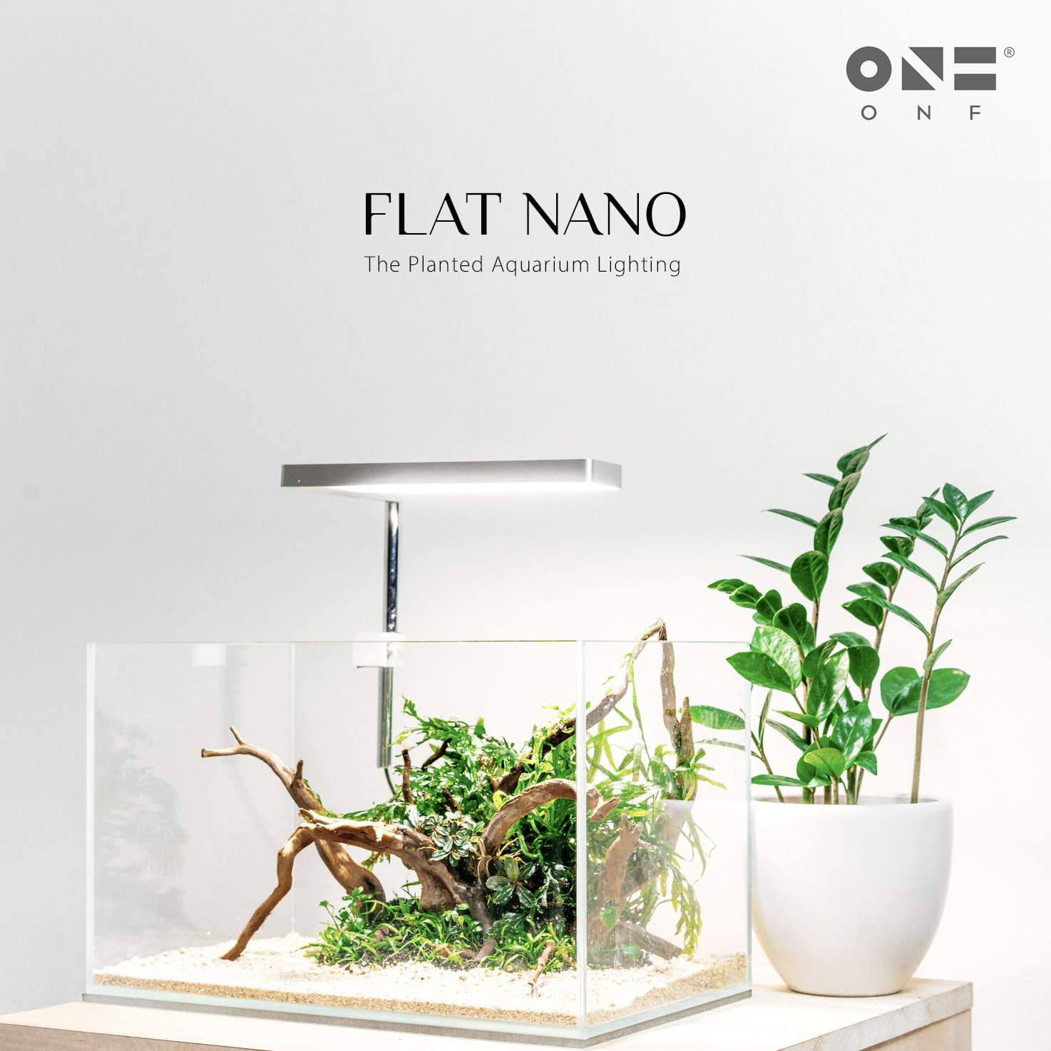 ONF Flat Nano - The Planted Aquarium Lighting, LED light with built-in  Dimmer