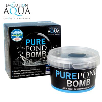 Evolution Aqua PURE POND BOMB Bacterial treatment for all garden ponds maintains crytal clear and healthy water (1 Ball)
