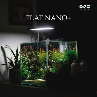 ONF Flat Nano+ โคมไฟอัจฉริยะ Smart ColorFull LED สำหรับตู้ปลา/ตู้ไม้น้ำขนาด 20-45cm (สีดำ)