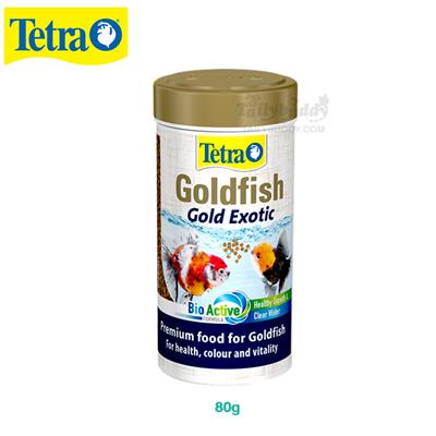 Tetra Goldfish Gold Exotic อาหารปลาทองเอ็กโซติก สูตรเพื่อสุขภาพ และให้สีสันที่สวยอย่างเป็นธรรมชาติ ท