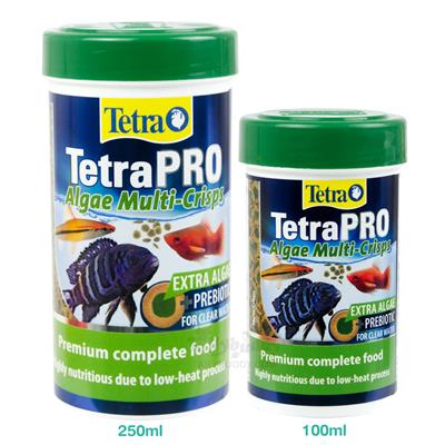 Tetra PRO Algae Multi-Crisps อาหารปลาพรีเมี่ยม แบบแผ่น เพิ่มสาหร่ายและพรีไบโอติก ให้สารอาหารสูง และเพิ่มภูมิต้านทานให้ปลา