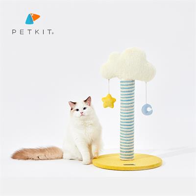PETKIT Dreamy Cloud Scratcher - Multi-function Cat Scratcher Cloud Shape Tree with little moon and golden star for fun