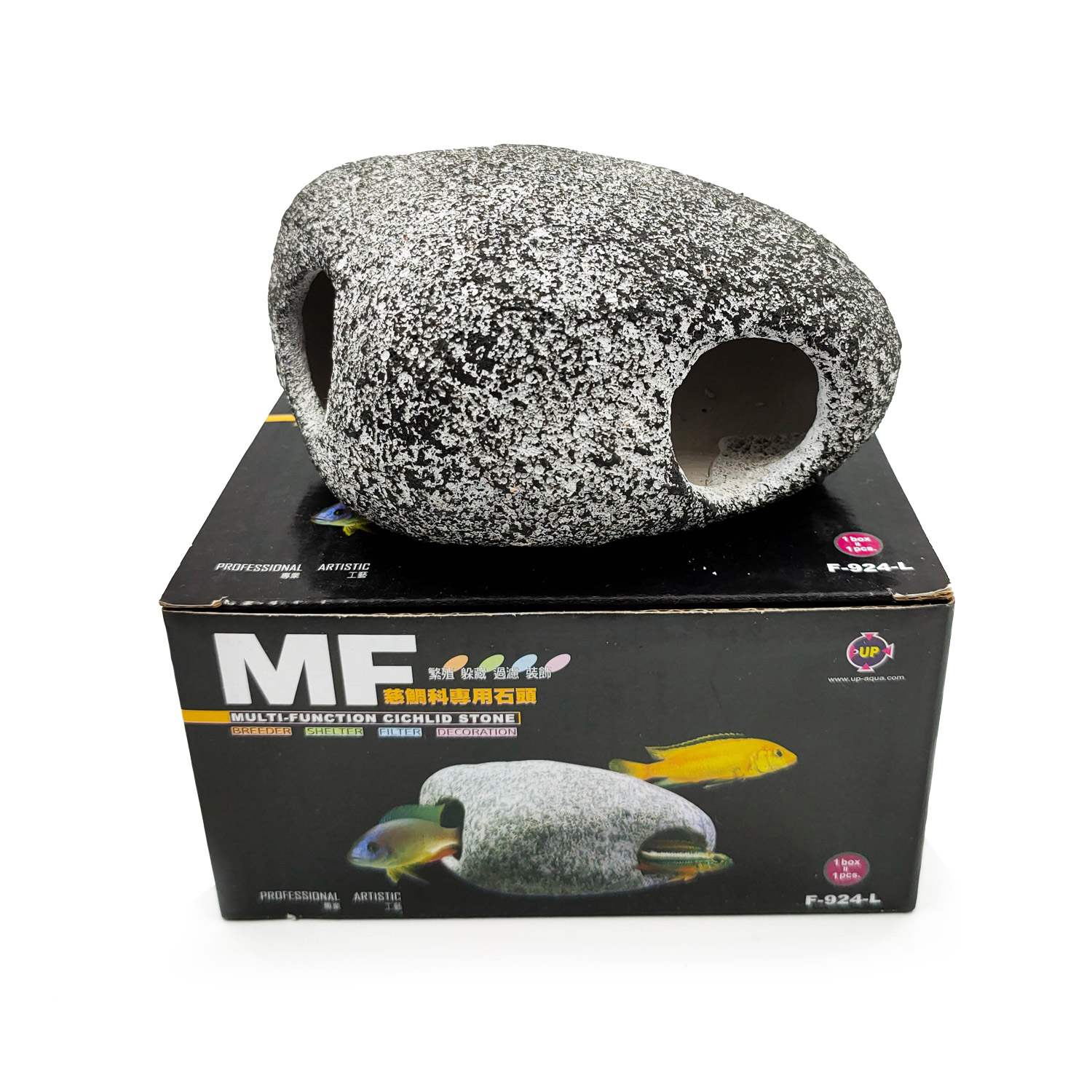 MF Multi-Function Cichlid Stone หินตกแต่งตู้ปลาสำหรับปลาหมอสี มีโพรงอยู่ภายใน ใช้เป็นบ้าน ที่ออกไข่สำหรับปลาหรือสัตว์น้ำ